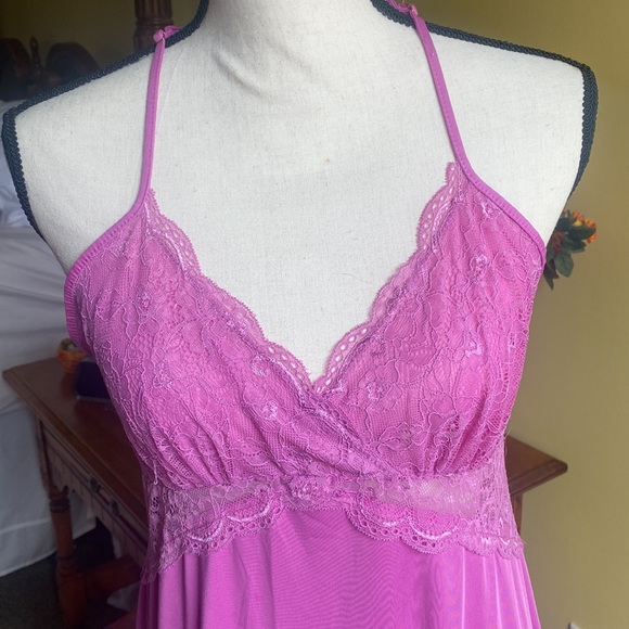 INC size medium, pink/mauve colored long nightgown in excellent condition. - Picture 4 of 10